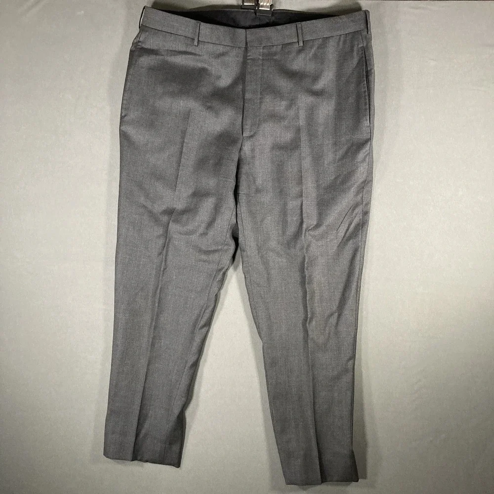Polo Ralph Lauren Pants Mens‎ 38 R Black Wool Dalton Made Italy Classic